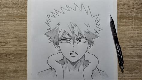 bakod drawing|How to Draw Bakugou Katsuki Easy .